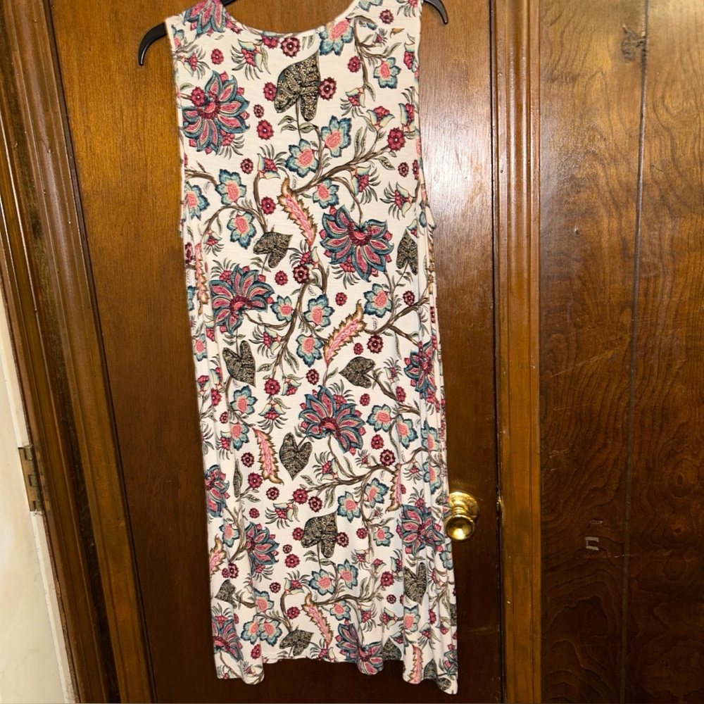 J Jill Print Dress Size Large Bust 45” worn Once Has Pockets! - Picture 5 of 5
